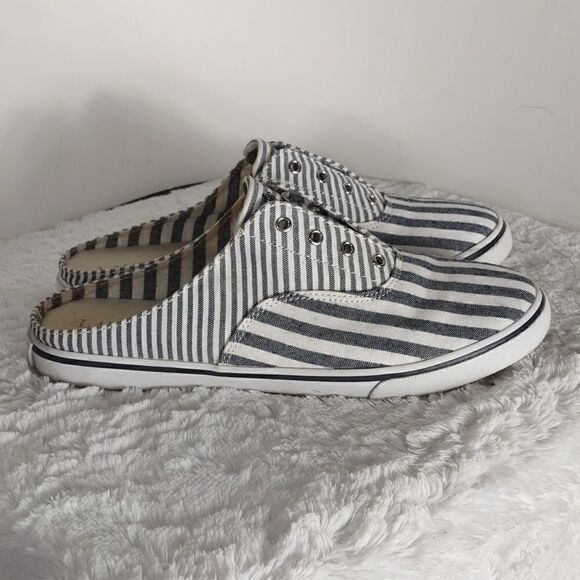 Lauren Ralph Lauren Striped Slip-on Sneakers - Picture 1 of 6